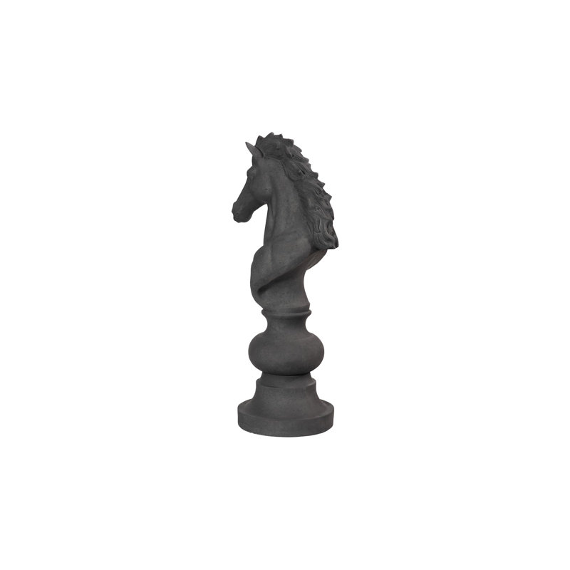 Knight Chess Sculpture, Black