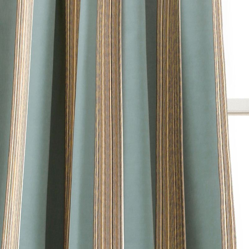 Julia Room Darkening Sliding Panel Pair, Blue, 52" W x 108" L