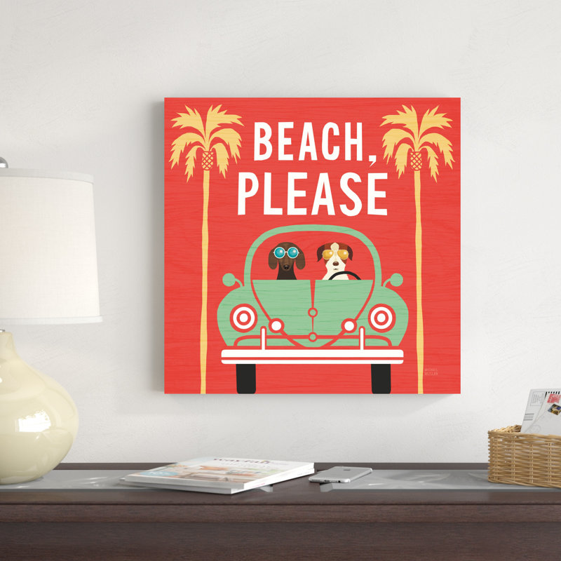 Beach Bums Beetle I Square, H 20 po x l 20 po
