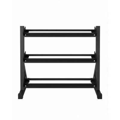 3-Tier Space Saving Dumbbell Storage Rack – 800 LB Capacity, Rubber Guard Feet