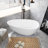 59'' x 29.5'' Soaking Solid Surface Bathtub