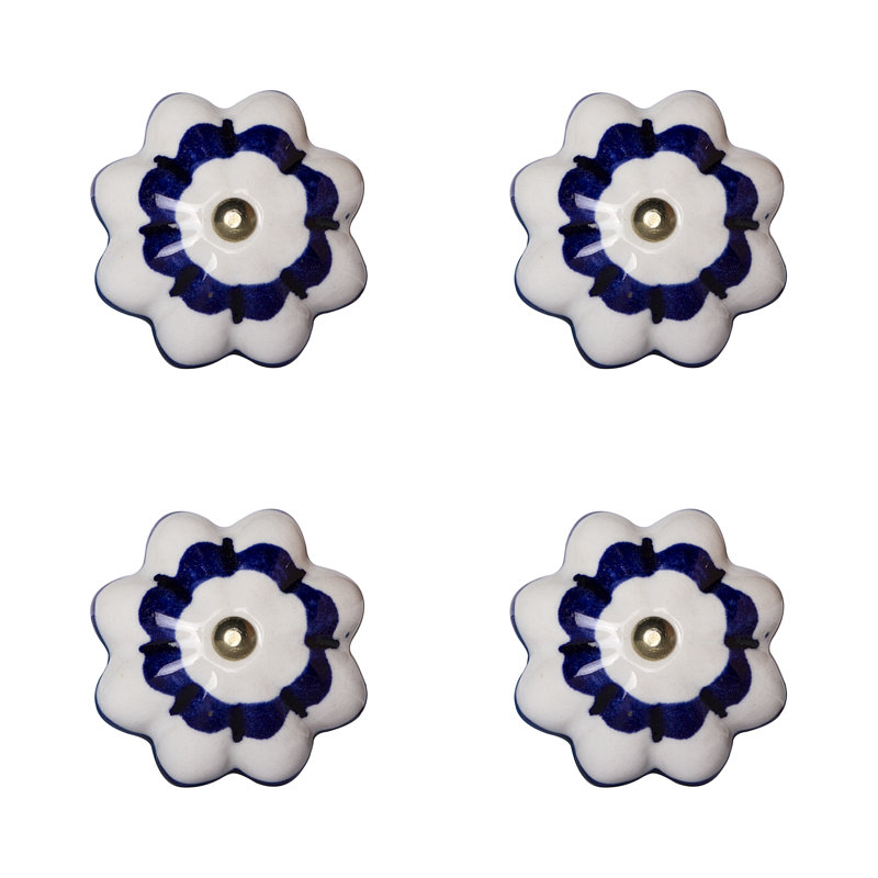 Paquet de poignées rondes de 1/5 po de diamètre peintes à la main