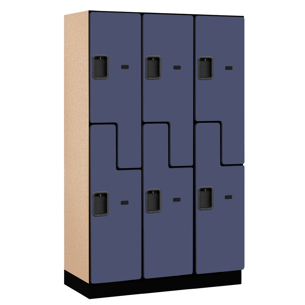 Manufactured Wood 2 - Tier 45'' Gym Locker with Dial / Combination Salsbury Industries 
