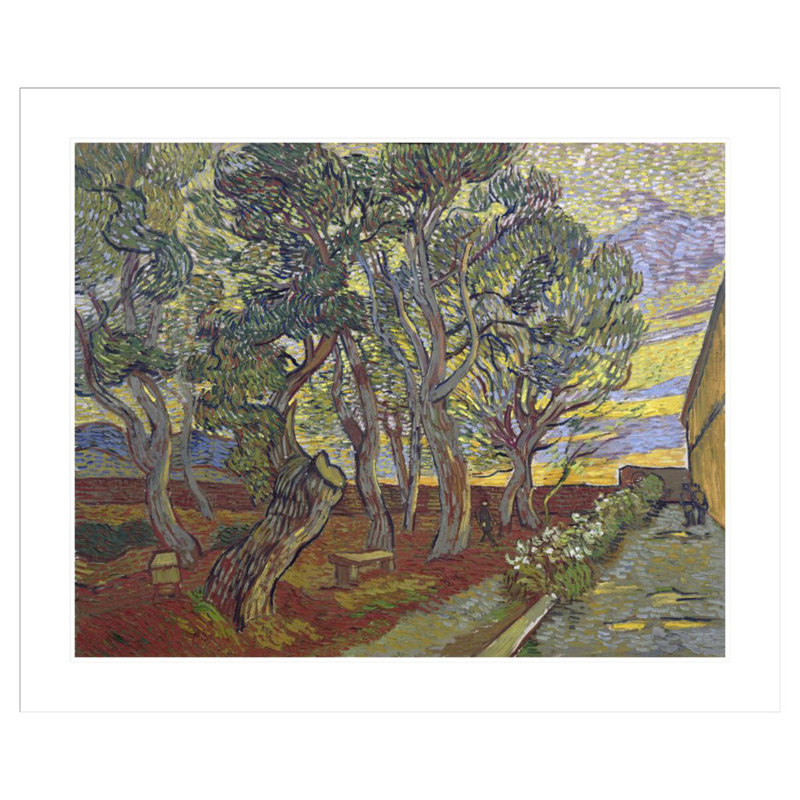 «The Garden at the asile» par Vincent van Gogh, impression giclée encadrée, H 33,5 po x l 40,36 po