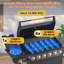 Barbecue au gaz propane à 6 brûleurs avec brûleur latéral, barbecue extérieur de 72 000 BTU et 650 pieds carrés, grilles en fonte, grille de réchaud et roues verrouillables pour les grandes fêtes