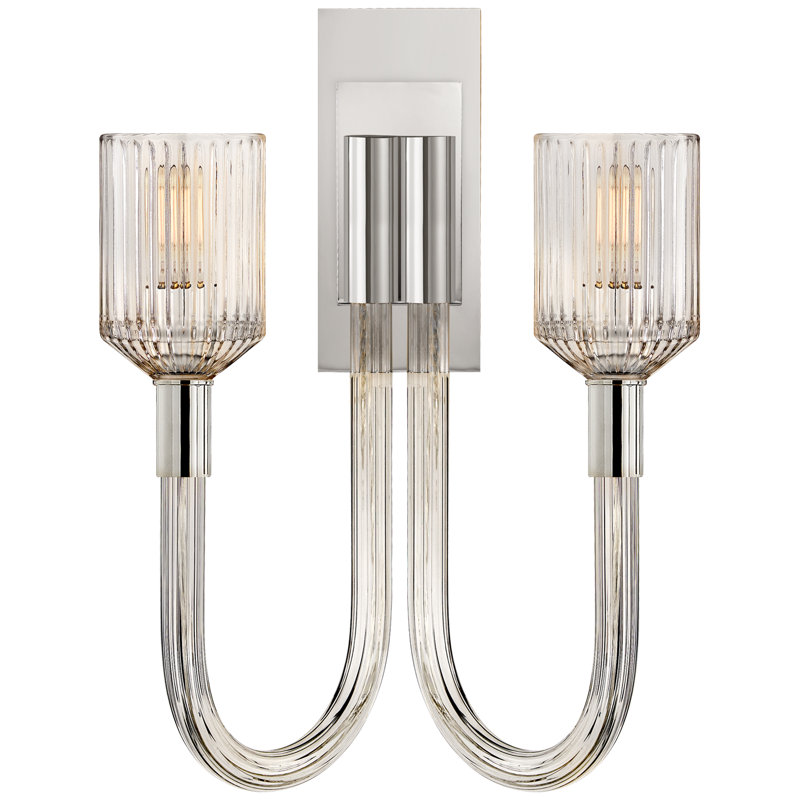 Kelly Wearstler Reverie Double Sconce, Polished Nickel