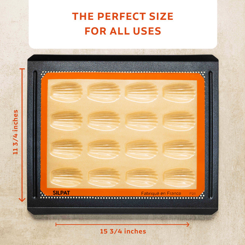 Silicone Non-Stick Madeleine Baking Mold, 16 Cavity