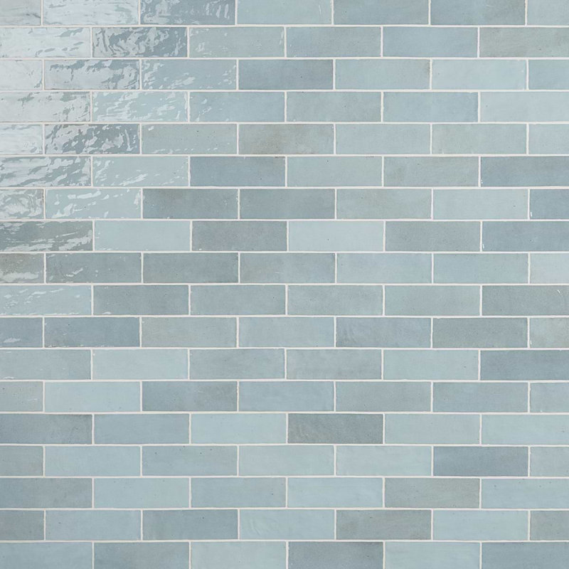 Portmore 3x8 Glazed Ceramic Tile, Blue