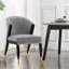Chaise de salle à manger grise-975704243