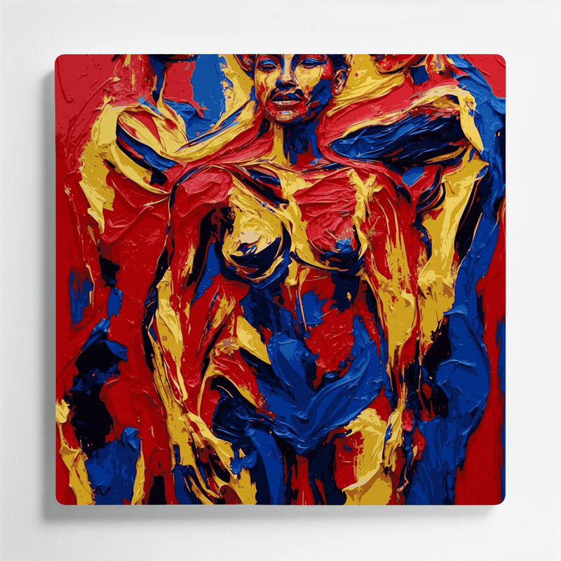 Art mural abstrait 81, H 16 po x l 16 po