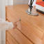 Commode d'appoint en bois massif simple cerise