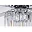 Ventilateur de plafond 52 po à 5 pales en cristal DEL avec télécommande et ensemble d'éclairage inclus