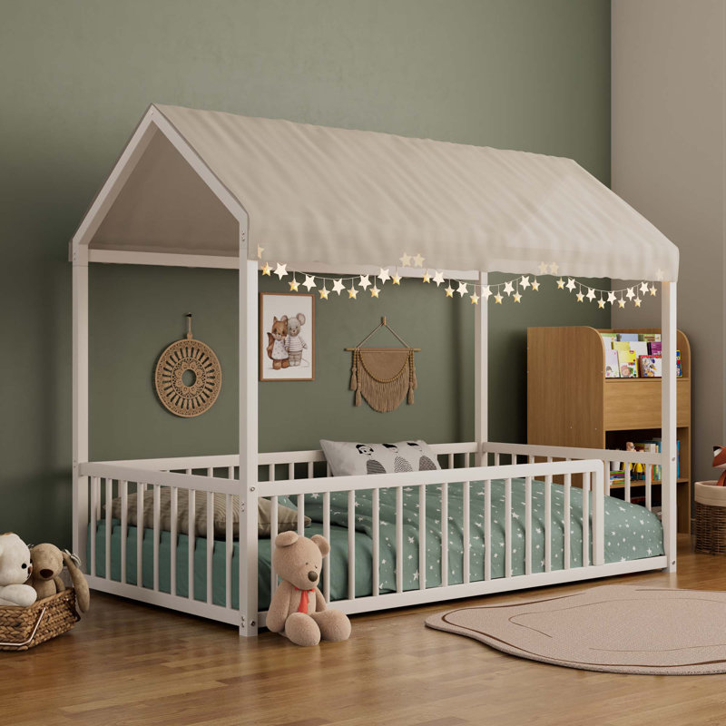 Structure de lit Montessori, Simple, Blanc