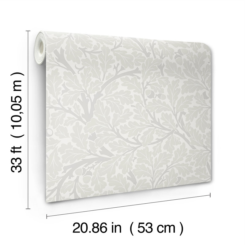 Oak Tree Floral Roll, Dove
