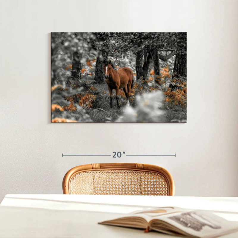 Brampt Horse Trails I, 16" H x 24" W