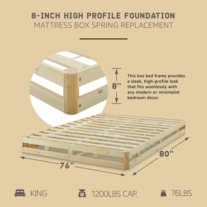 Hercules Foundation Mattress Box Spring, King, High Profile (8")