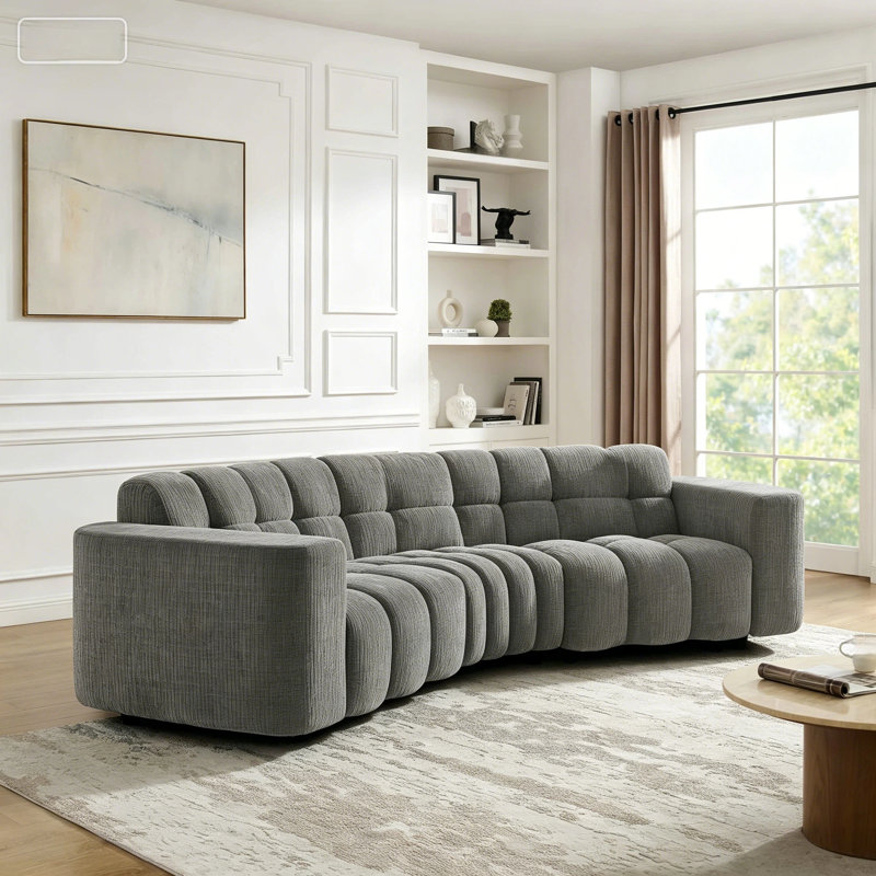 Canapé Minimore, Gris chenille