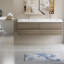 Meuble-lavabo flottant 72 po avec lavabo, meuble-lavabo mural moderne avec deux lavabos en résine et quatre tiroirs à fermeture en douceur