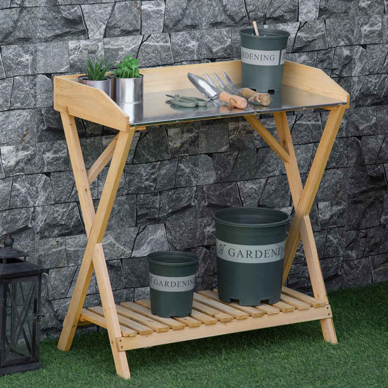 Table de jardin avec banc de jardinage