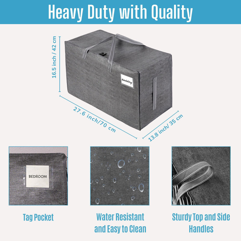 Moving And Storage Bags, Heavy Duty, Alternative To Moving Boxes, Large Packing Totes Supplies For College Dorm Room With Zipper For Clothes, Wide Open Design (/8 PCS)