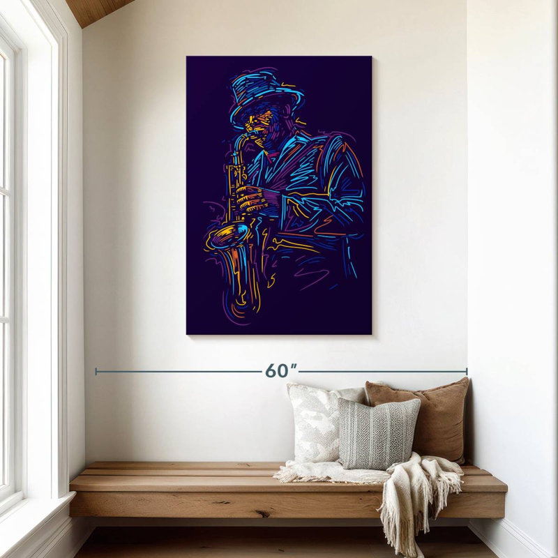 Abarca Saxophone Man, 45" H x 30" W