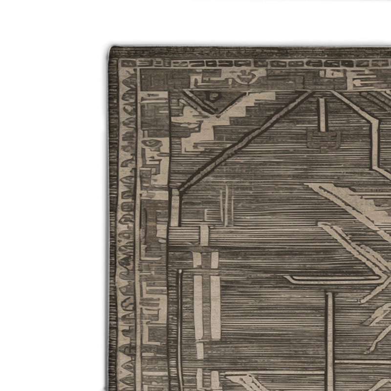 Tapis intérieur et extérieur ArtDeco, Rectangle 4pi x 6 pi