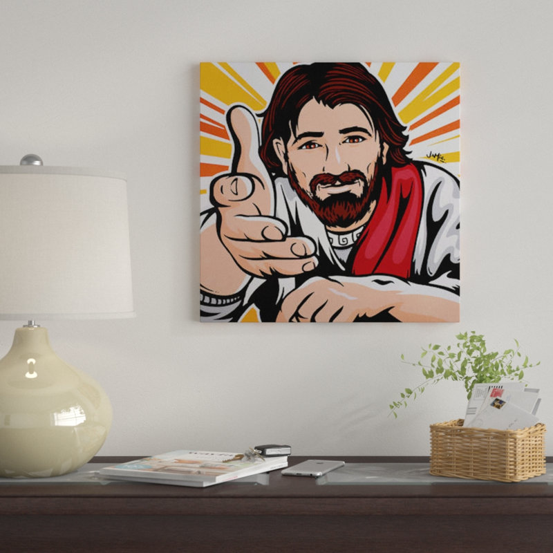 « vient à me », impression sur toile, H 12 po x l 12 po x P 0,75 po, Pas de tapis, Toile tendue