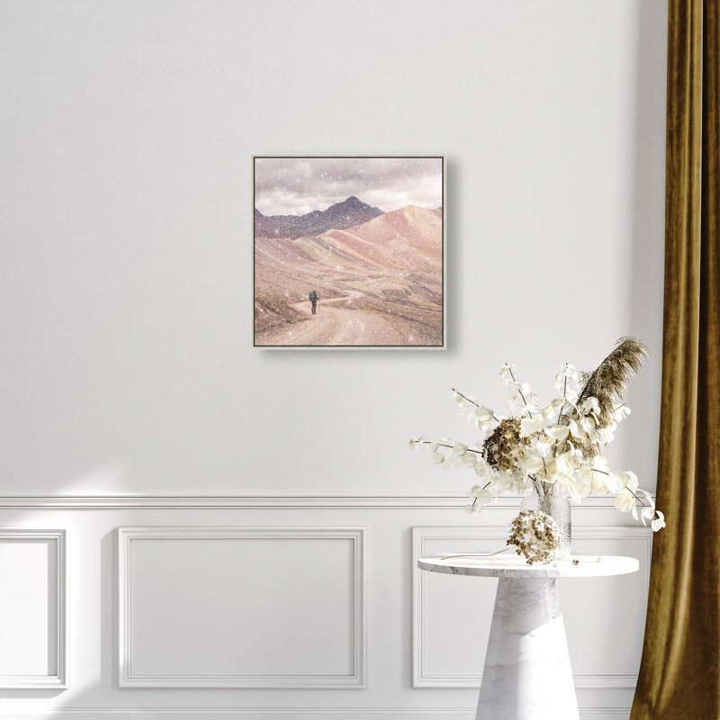On My Way by Oliver Gal, 21" H x 21" W, Silver Floater Frame