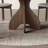 Round gray sintered stone dining table