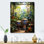 Percussion Drum Tamtam In Jungle 2 - musique, art mural en métal