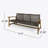 HAMPTON WOOD + WICKER 3 SEATER