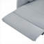 Petit fauteuil inclinable électrique à petit siège près du mur par FlowLuxe, fauteuil en simili cuir gris pour chambre à coucher, appartement, véhicule récréatif
