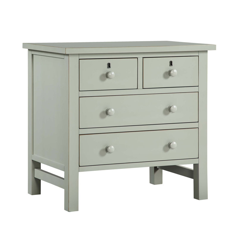 Georgina 4-drawer Storage Nightstand, Antique Gray