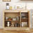 Buffet Cabinet With Storage, Coffee Bar Cabinet With 3 Doors And Adjustable Shelf, Modern Kitchen Buffet Sideboard For Living Room, Kitchen,-649227558
