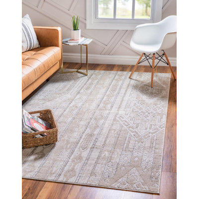 Tapis brun clair Jacklynn