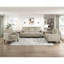 Chaise de salon contemporaine en velours côtelé taupe avec coussin confortable en bois massif 1pc-2031034793