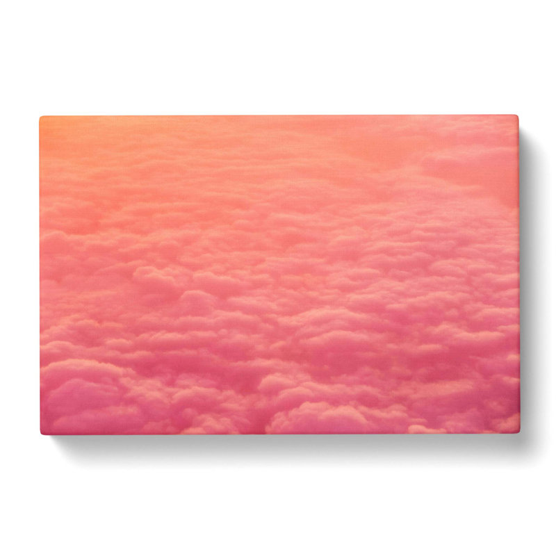 Pink Clouds - Wrapped Canvas Print, 35cm H x 50cm W x 3cm D