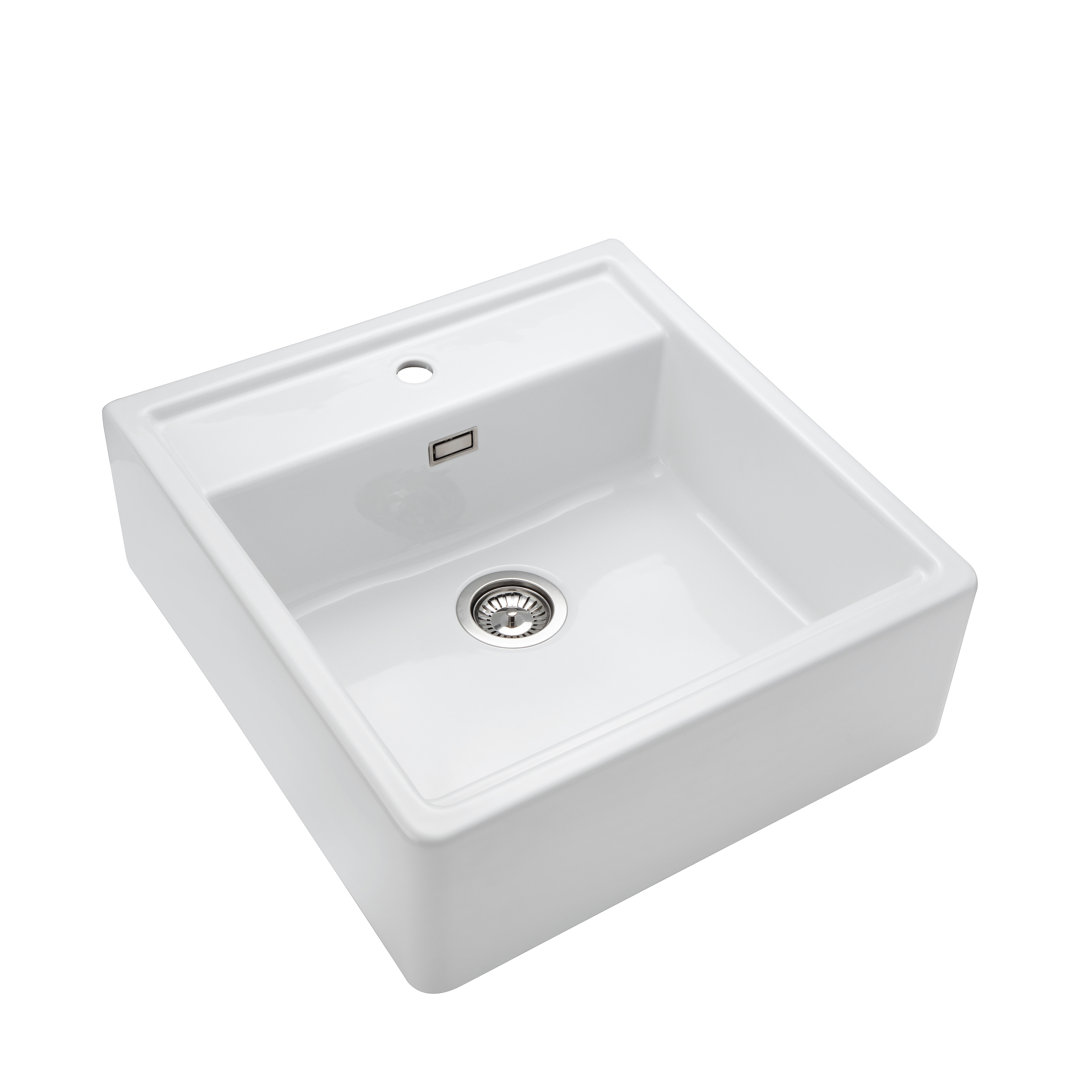 Sandwood Belfast Fire-clay Ceramic Kitchen Sink - White