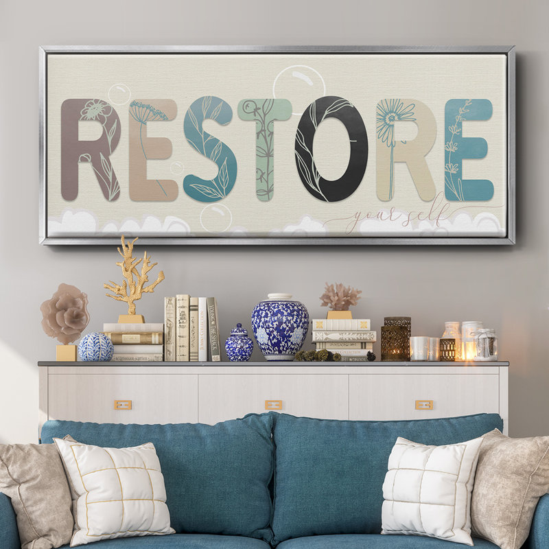Restore Your Self - Toile encadrée, H 12 po x l 30 po