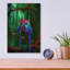 Art mural en verre 12 "x 16" «Jewels Jungle» par Carol Cavalaris de Bay Isle Home ™