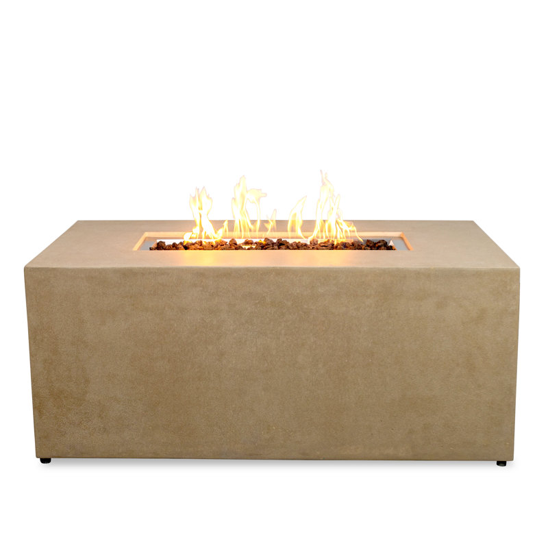 Foyer rectangulaire au propane, Beige