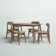 Caveney Wood Dining Set with Rectangle Table and Chairs