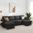 U-shape 2-in-1 Sleeper Sofa Pull-Out Couch with USB Charging-1299812767