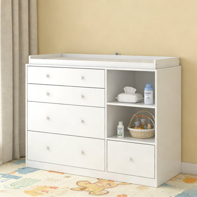 5 Drawers Baby Dresser Nursery Storage by Latitude Run