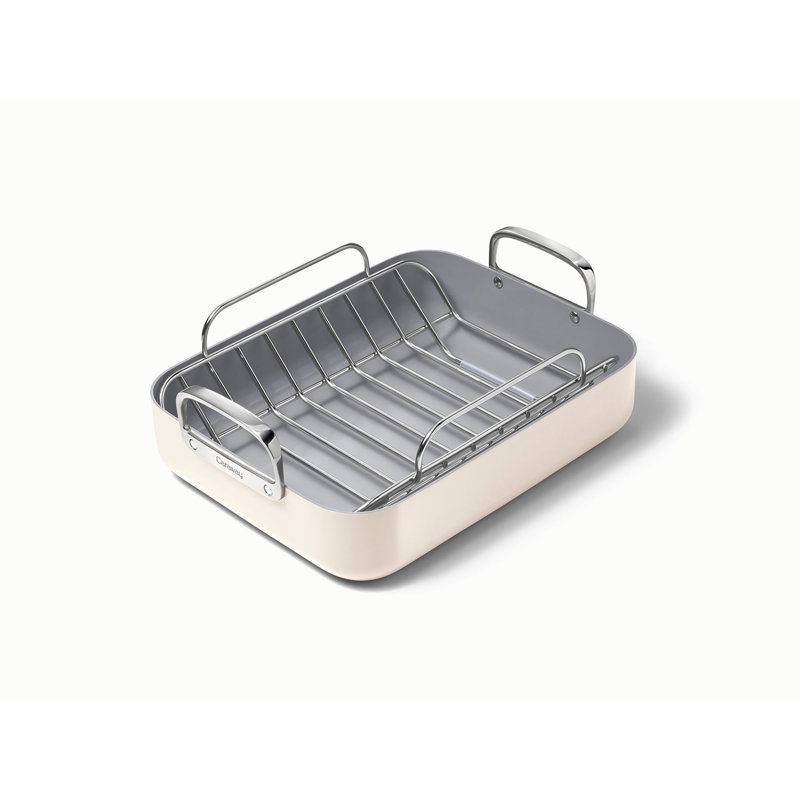 Caraway Roasting Pan W/ Rack, Cream