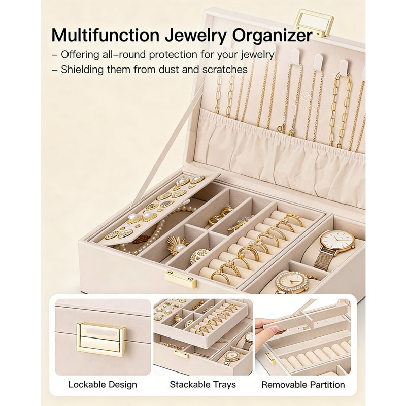 PU-leather Jewellery Box +