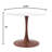 Hallett Round Dining Table With MDF Table Top And Steel Pedestal Base For Modern Kitchen And Dining Room-1101635812-1101635814