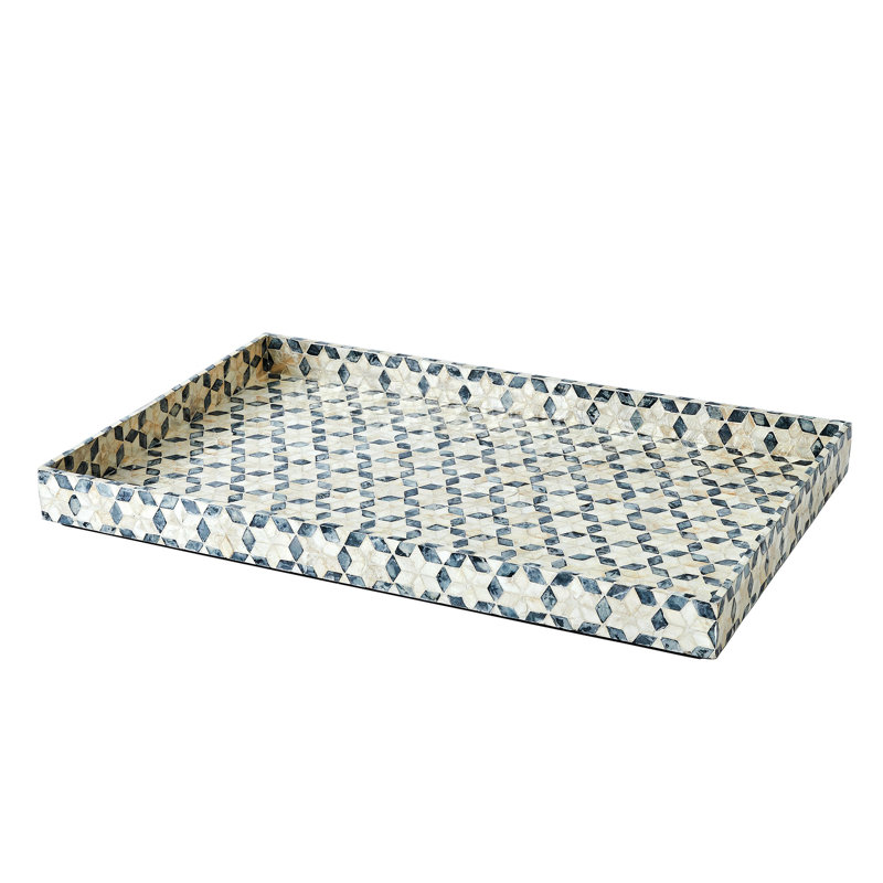 Decorative Tray, 28"Wx18"Dx2.5"H
