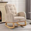 Chaise berçante d'appoint avec repose-pieds