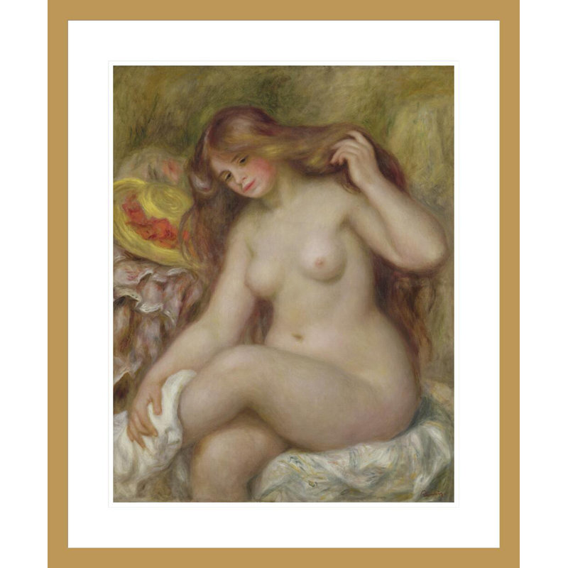 «Bather» par Pierre-Auguste Renoir, impression giclée sur cadre, H 28,27 po x l 23,5 po